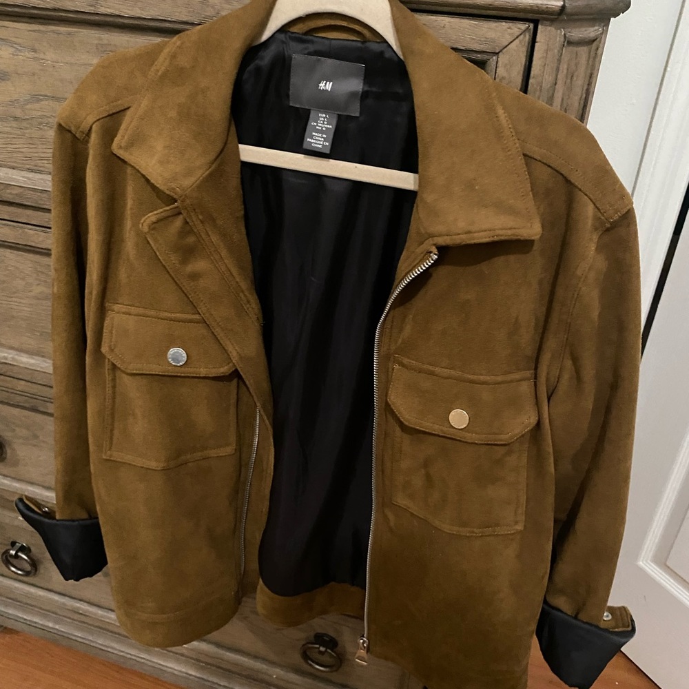 H&M faux suede jacket